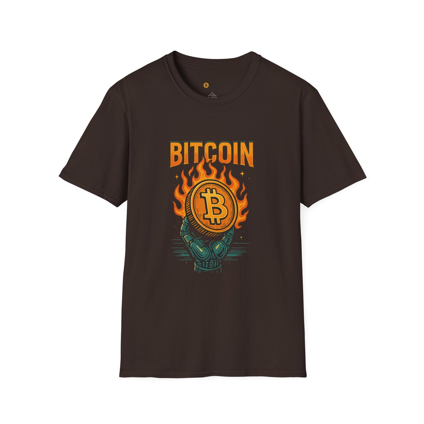 Bitcoin Flame Graphic Tee