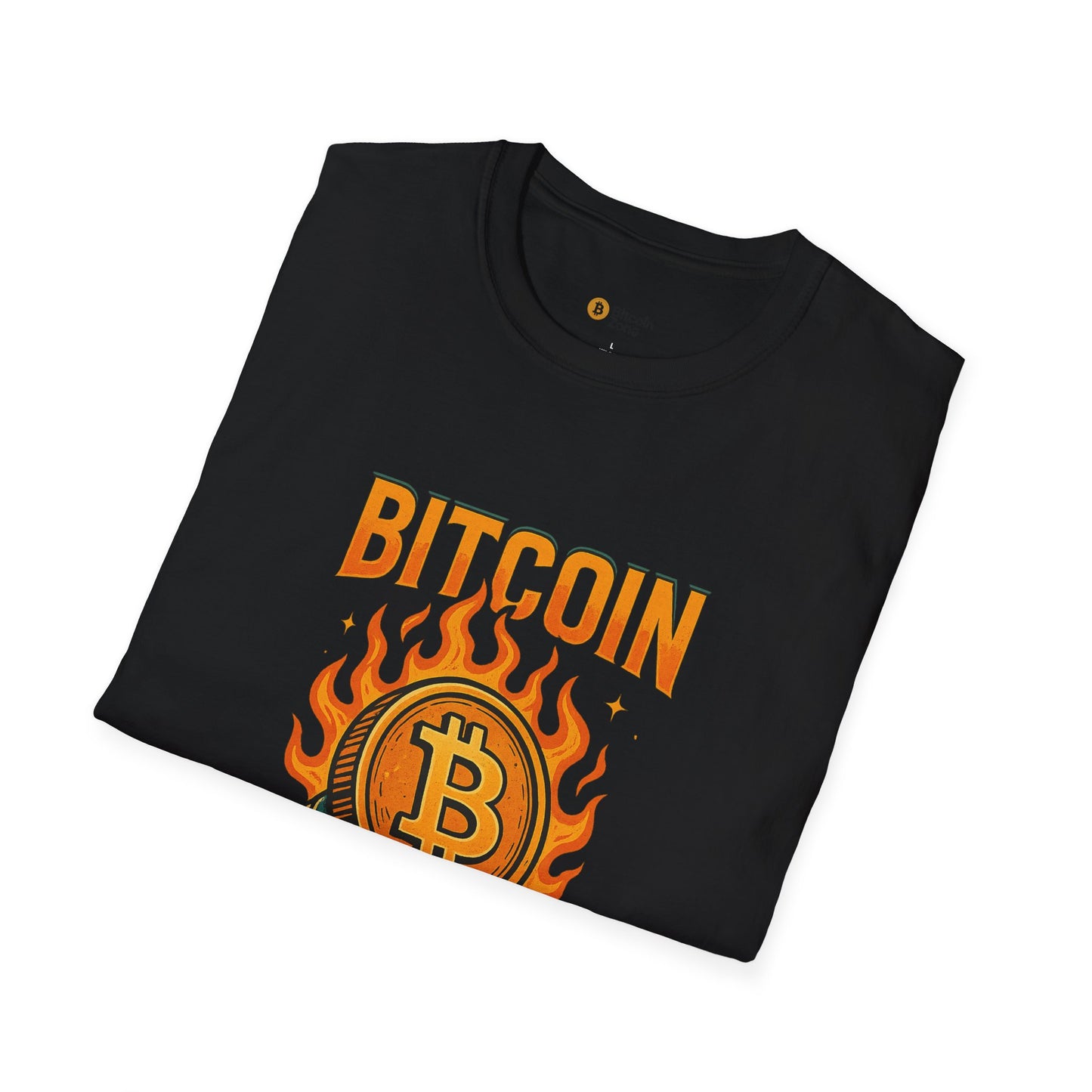 Bitcoin Flame Graphic Tee