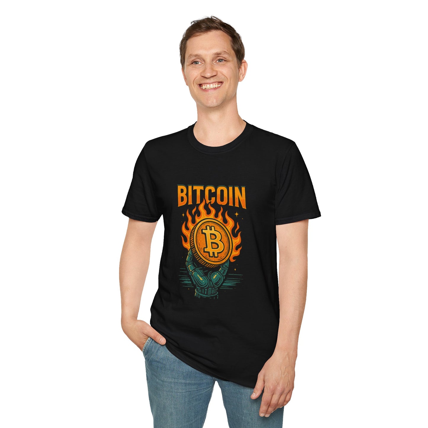 Bitcoin Flame Graphic Tee