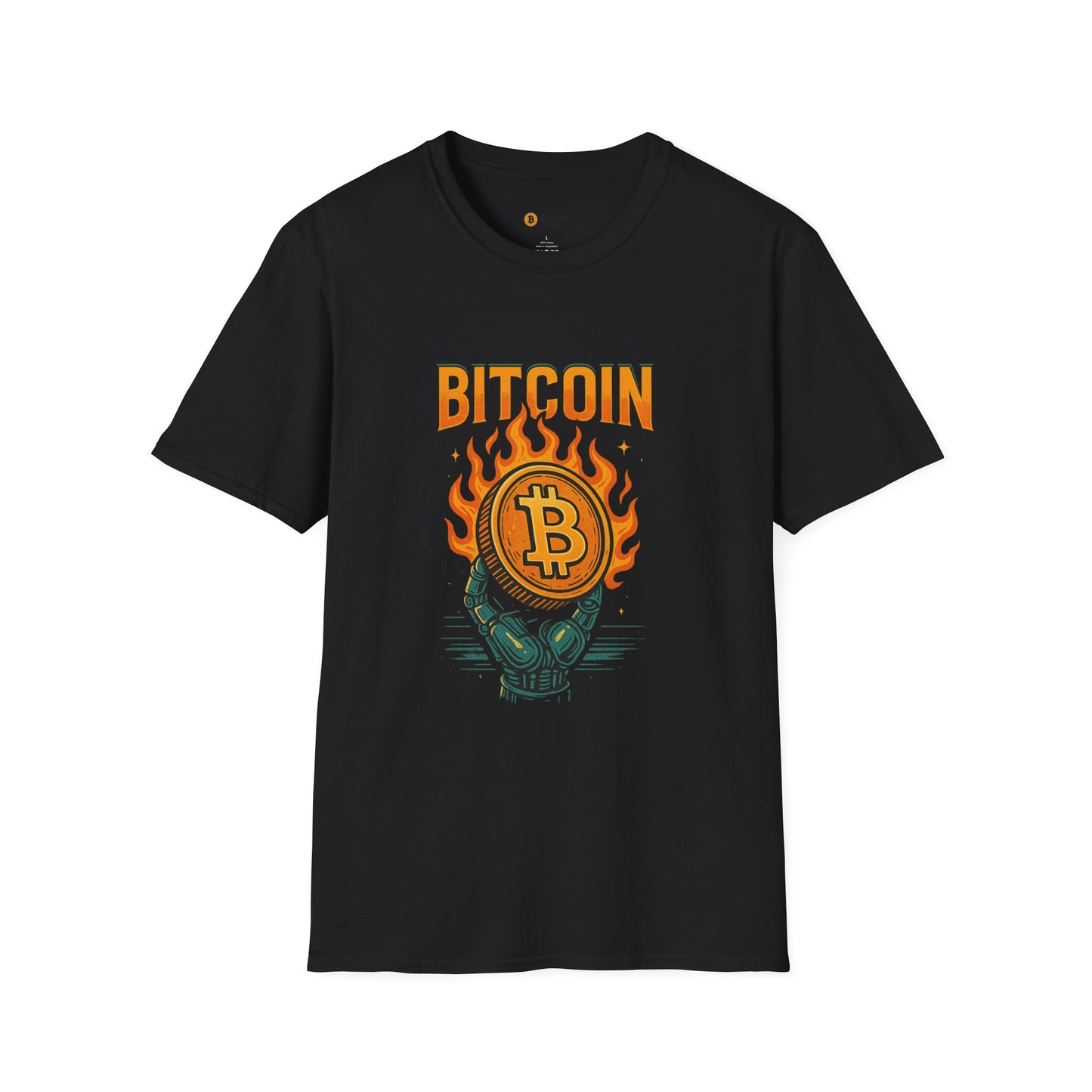 Bitcoin Flame Graphic Tee