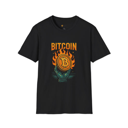 Bitcoin Flame Graphic Tee